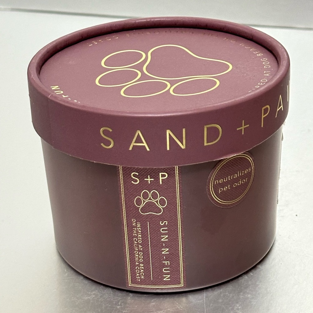 Sand + Paws Candle Neutralizes Pet Odor w/Essential Oils My Dog